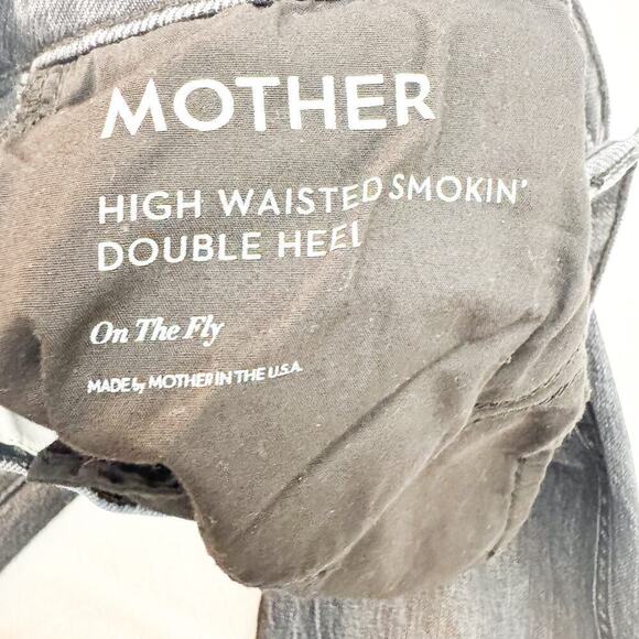 Mother Superior High Waisted Smokin' Double Heel On the Fly Denim Jeans Size 25 - Picture 9 of 12